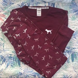 PINK long sleeve sleep set